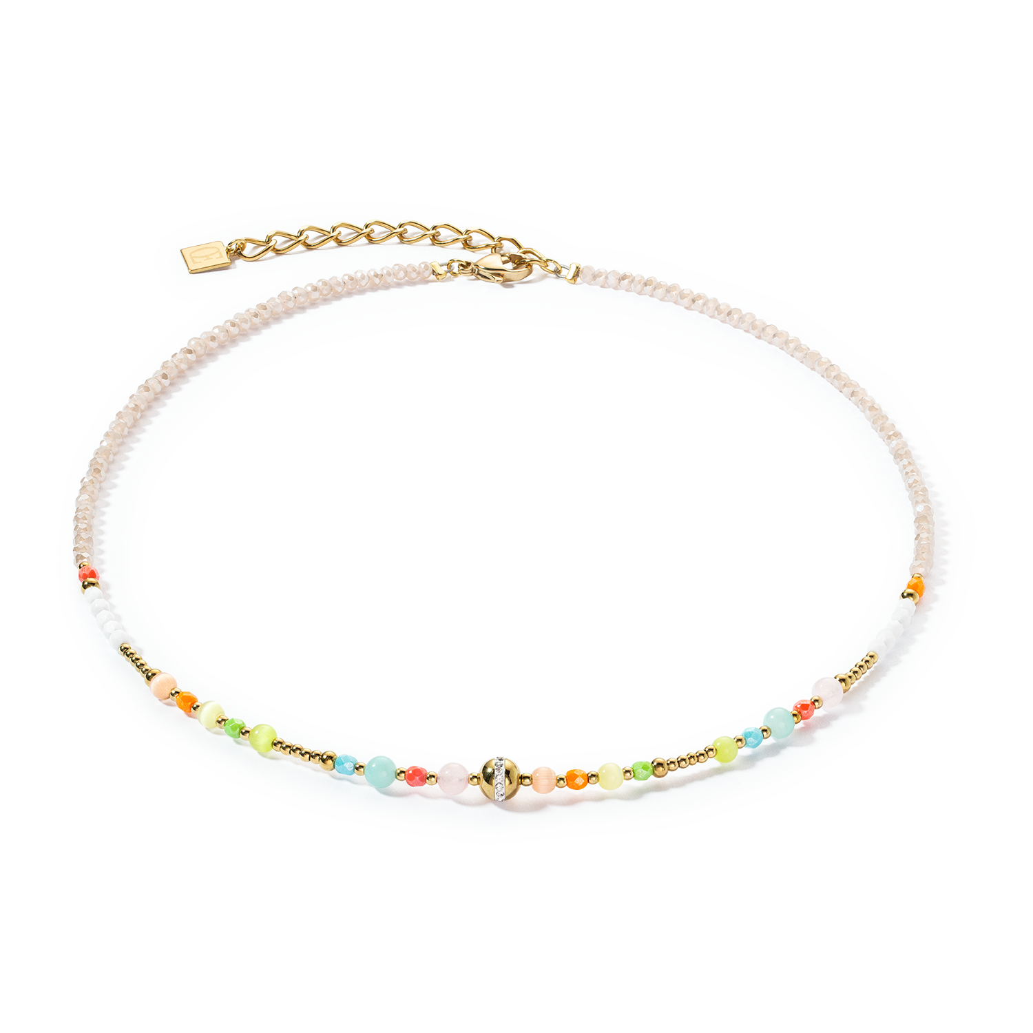 Collana Princess Spheres multicolor pastello