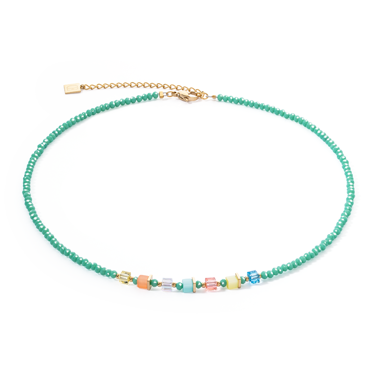 Collana Joyful Colours verde-multicolore