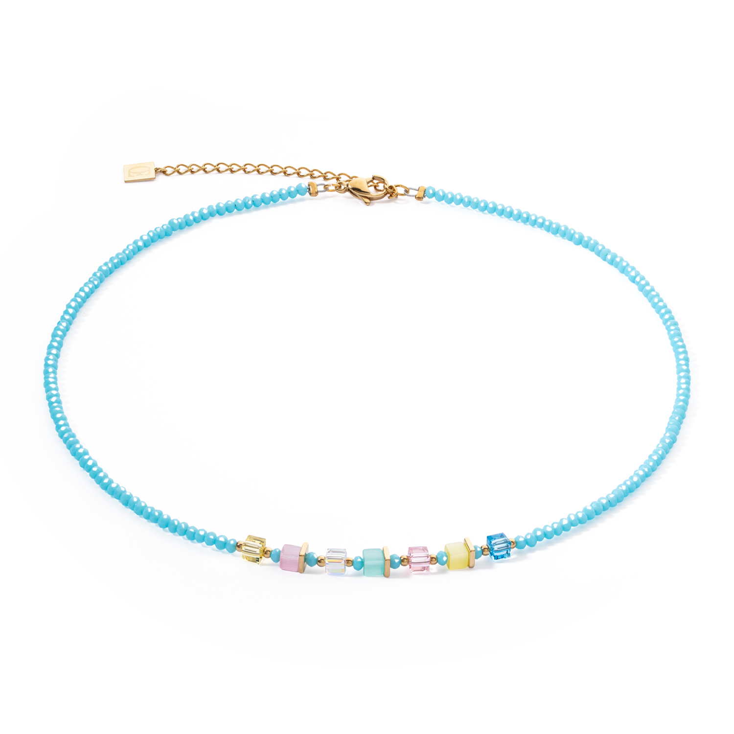 Collana Joyful Colours turchese-multicolore