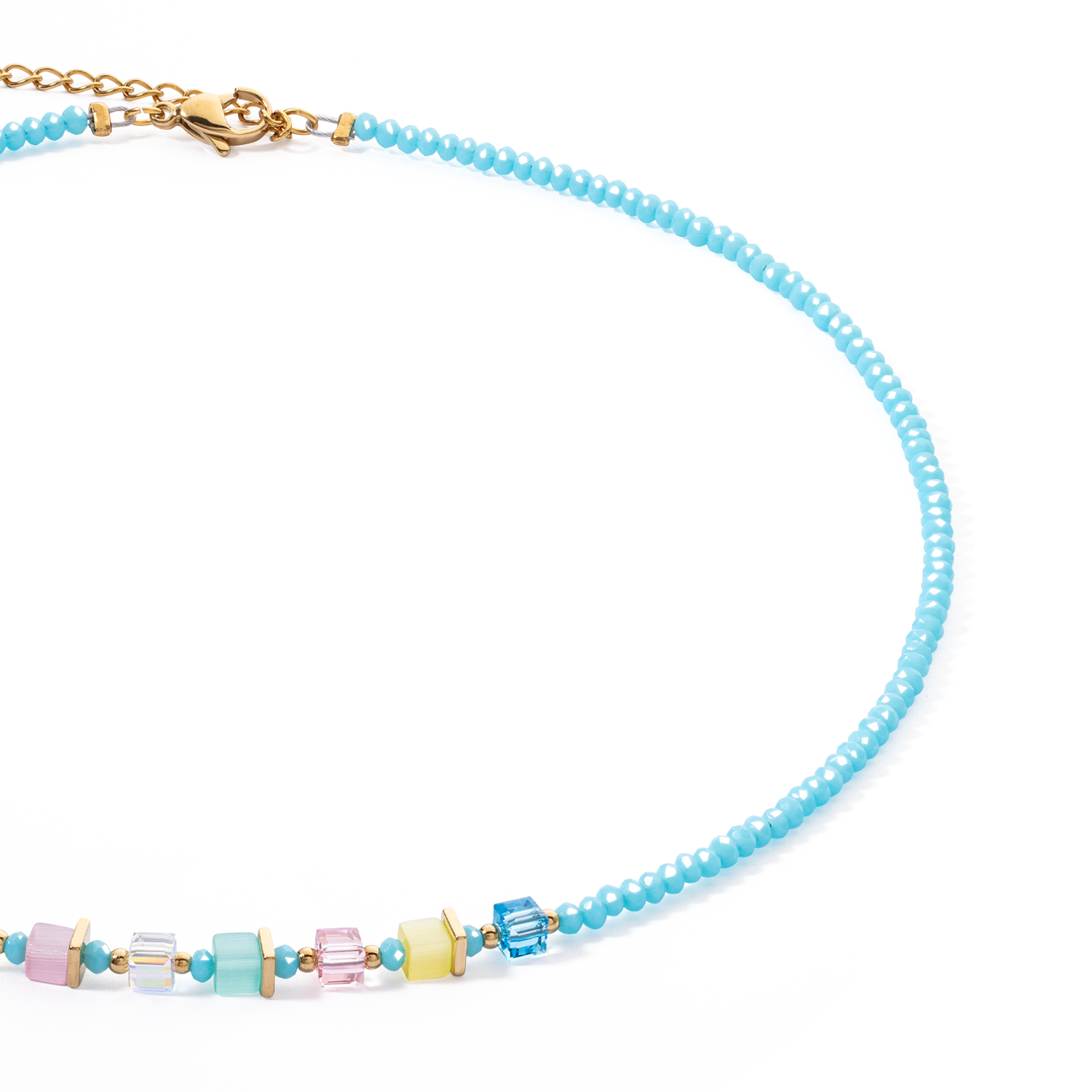 Collana Joyful Colours turchese-multicolore