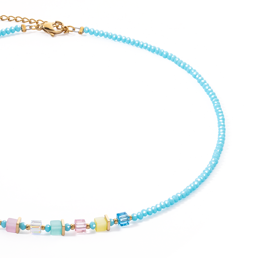 Collana Joyful Colours turchese-multicolore