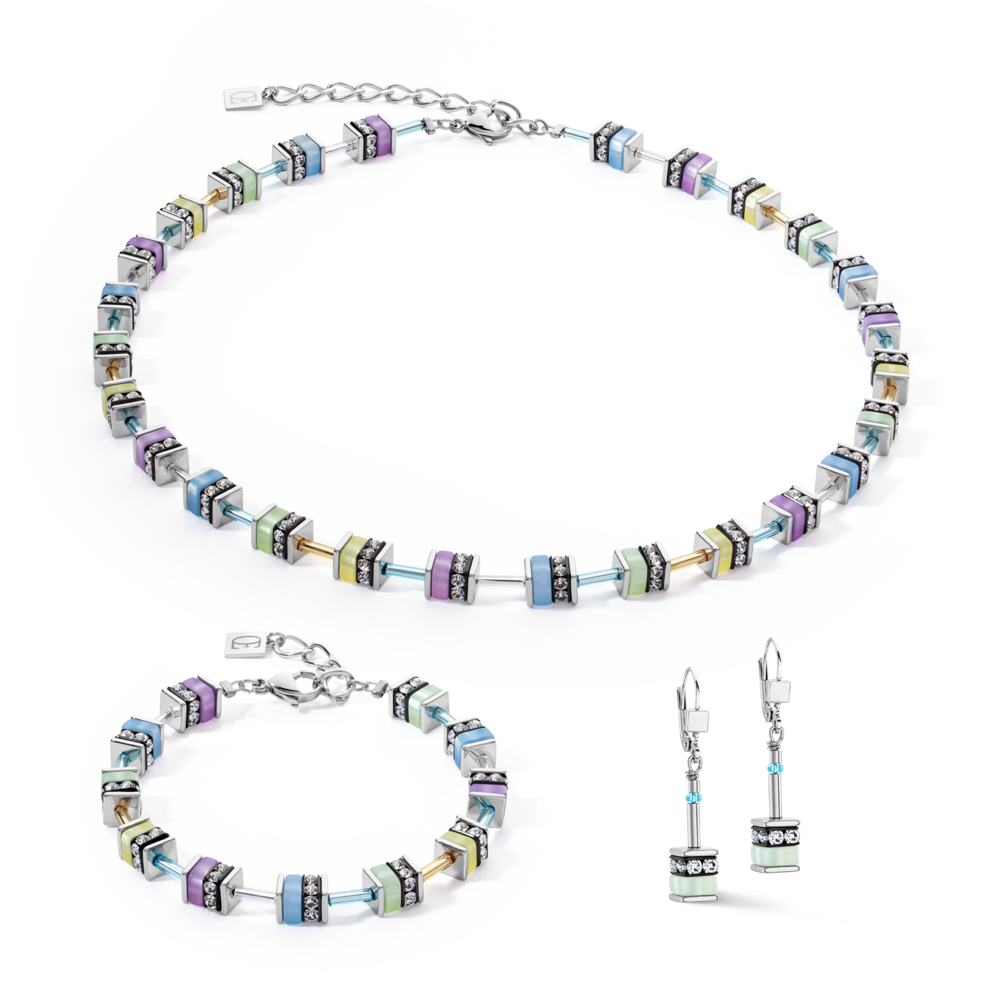 Collana Sparkling Classic Pastel multicolore