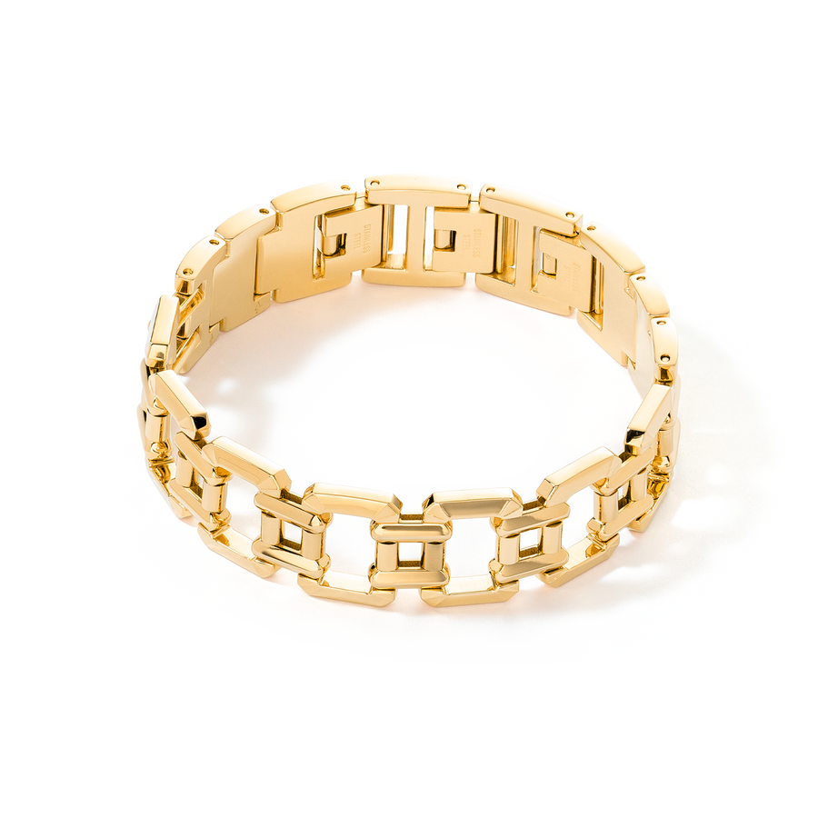 Bracciale gioiello in acciaio inox oro