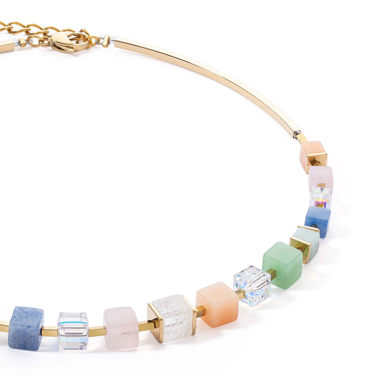 Collana Precious Statement Cubes multicolore-gentile
