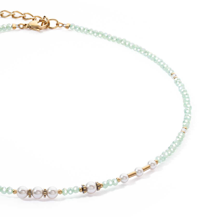 Collana Little Twinkle Pearl Mix verde chiaro