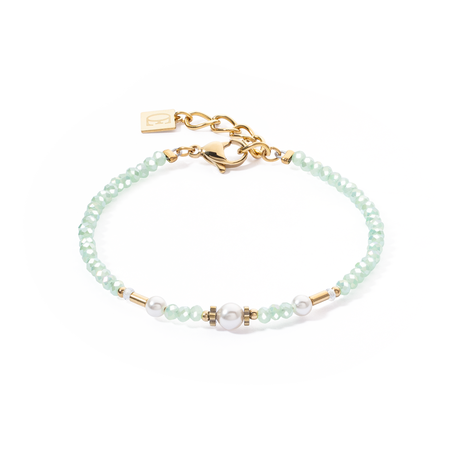 Bracciale Little Twinkle Pearl Mix verde chiaro