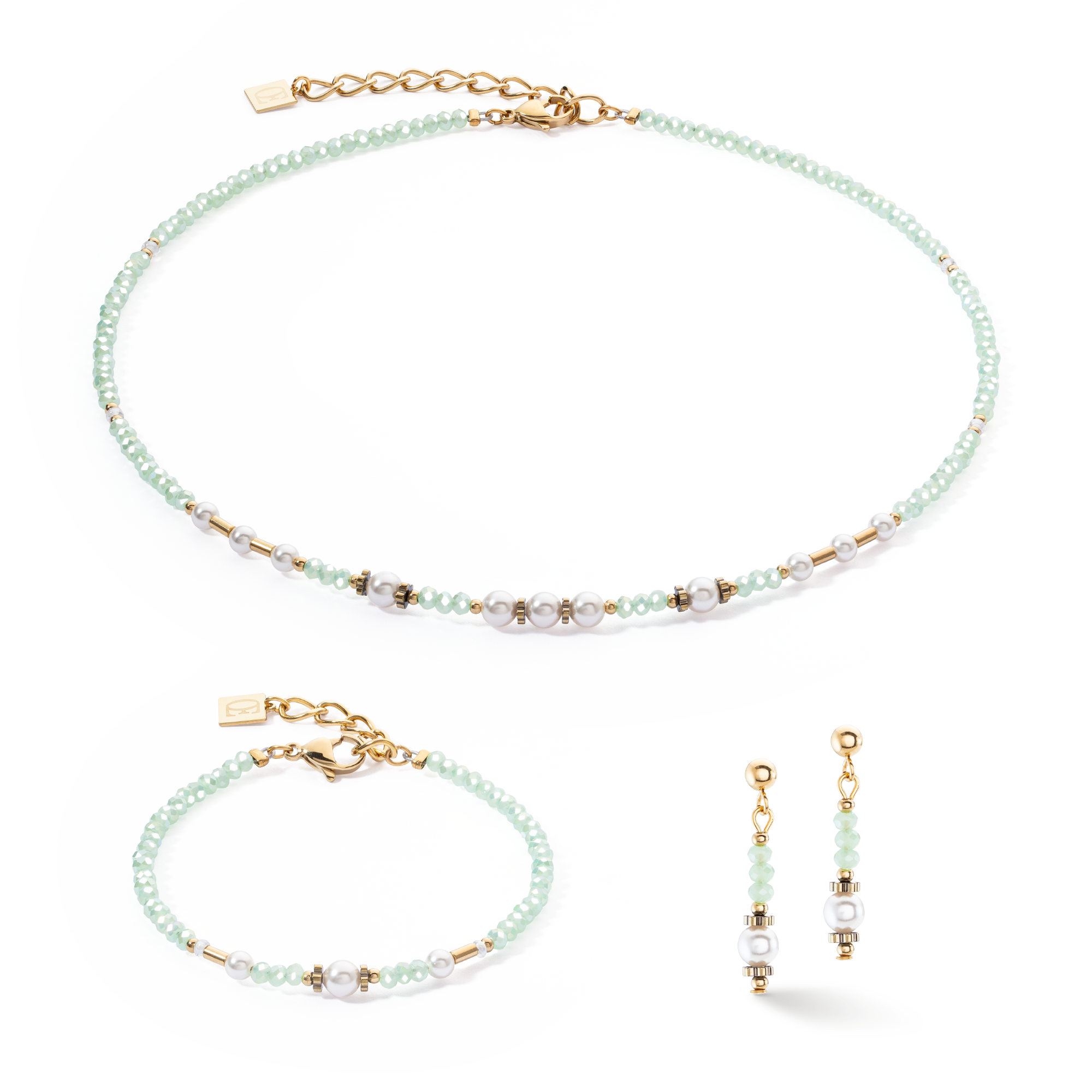 Bracciale Little Twinkle Pearl Mix verde chiaro