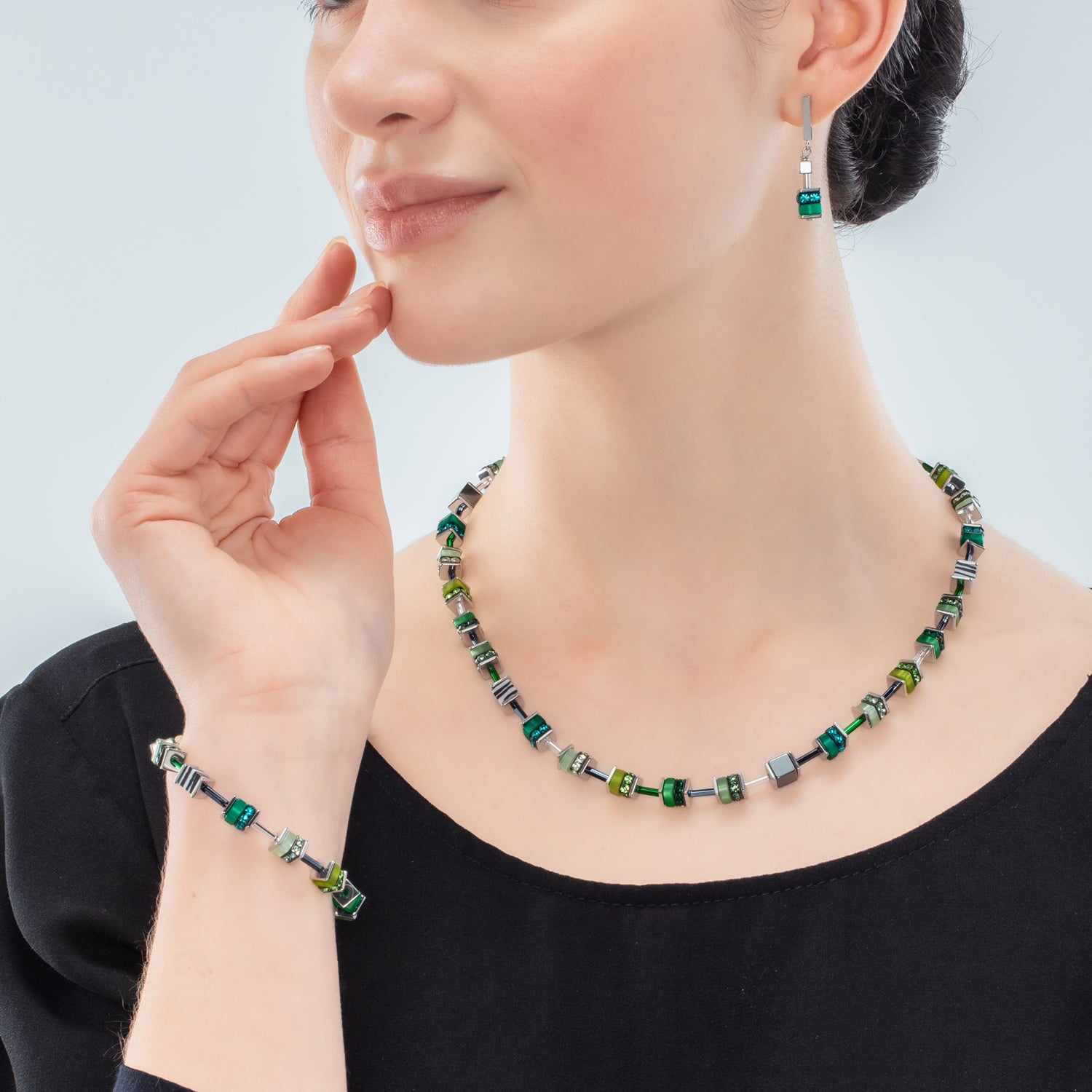 Collana Sparkling Classic Update verde