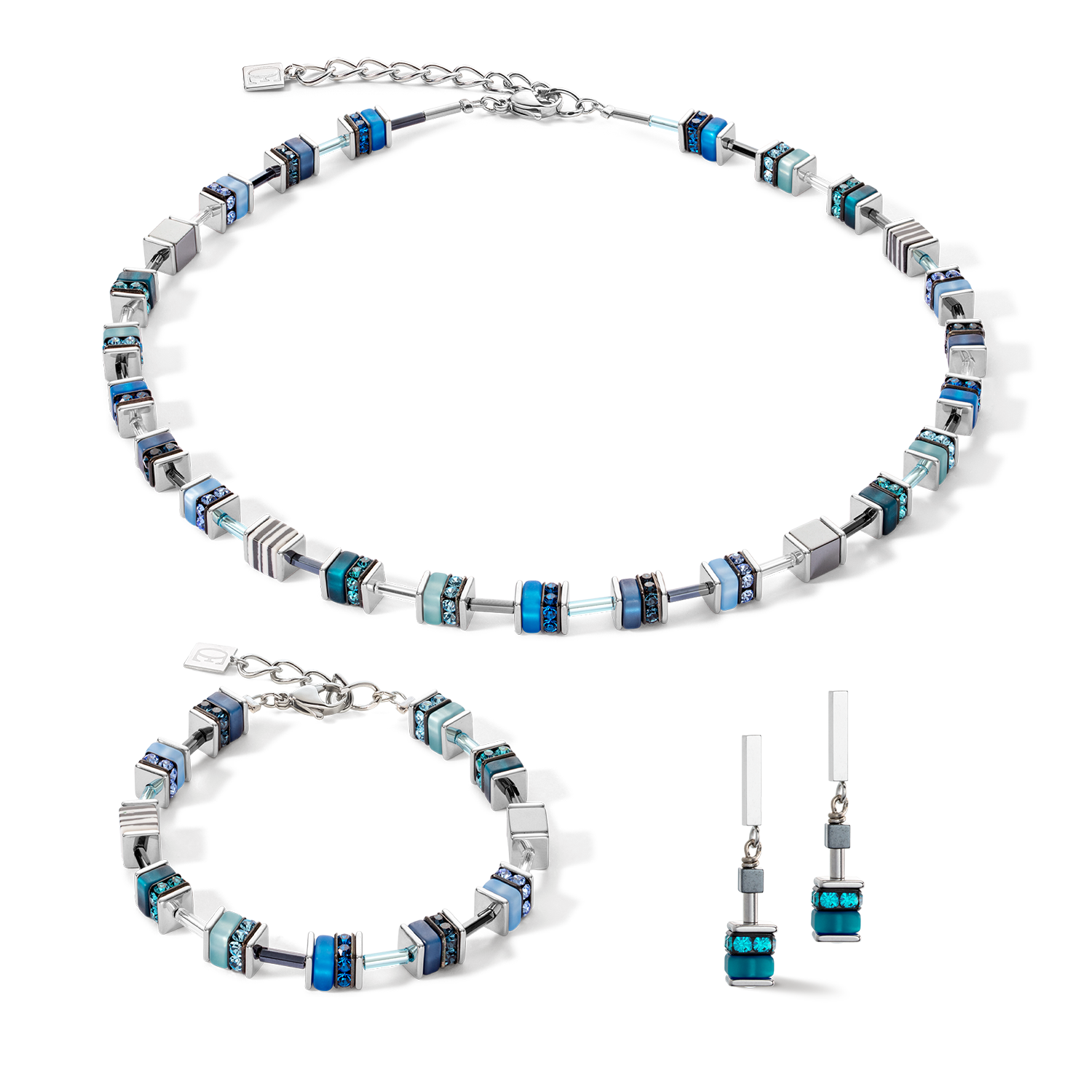 Collana Sparkling Classic Update blu