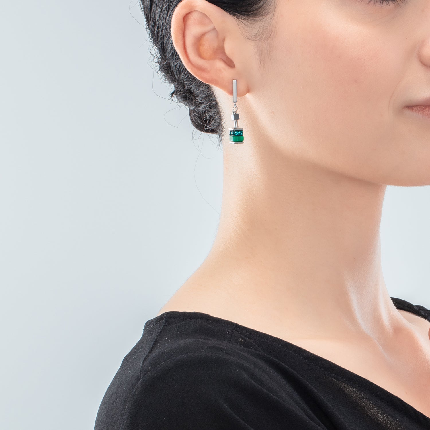 Orecchini Sparkling Classic Update verdi
