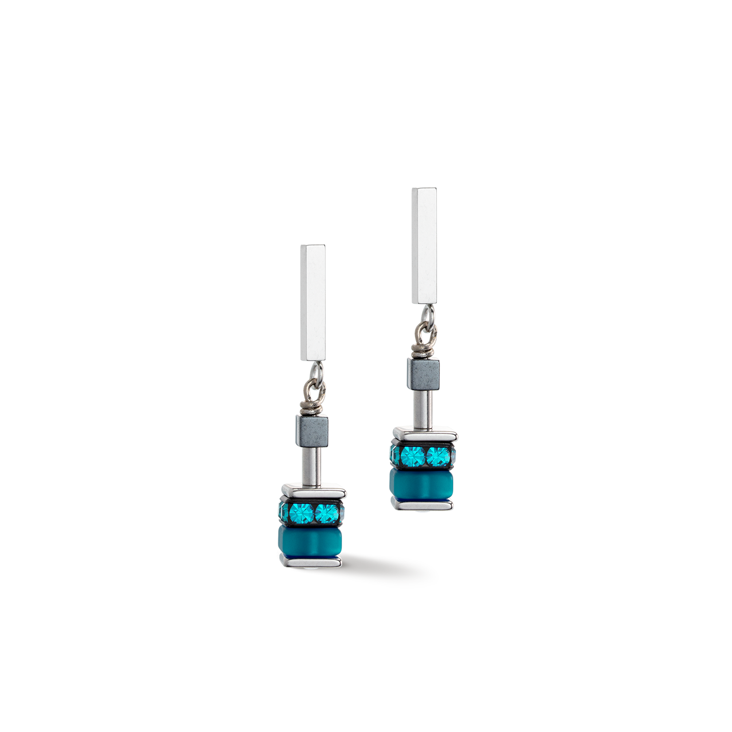 Orecchini Sparkling Classic Update blu