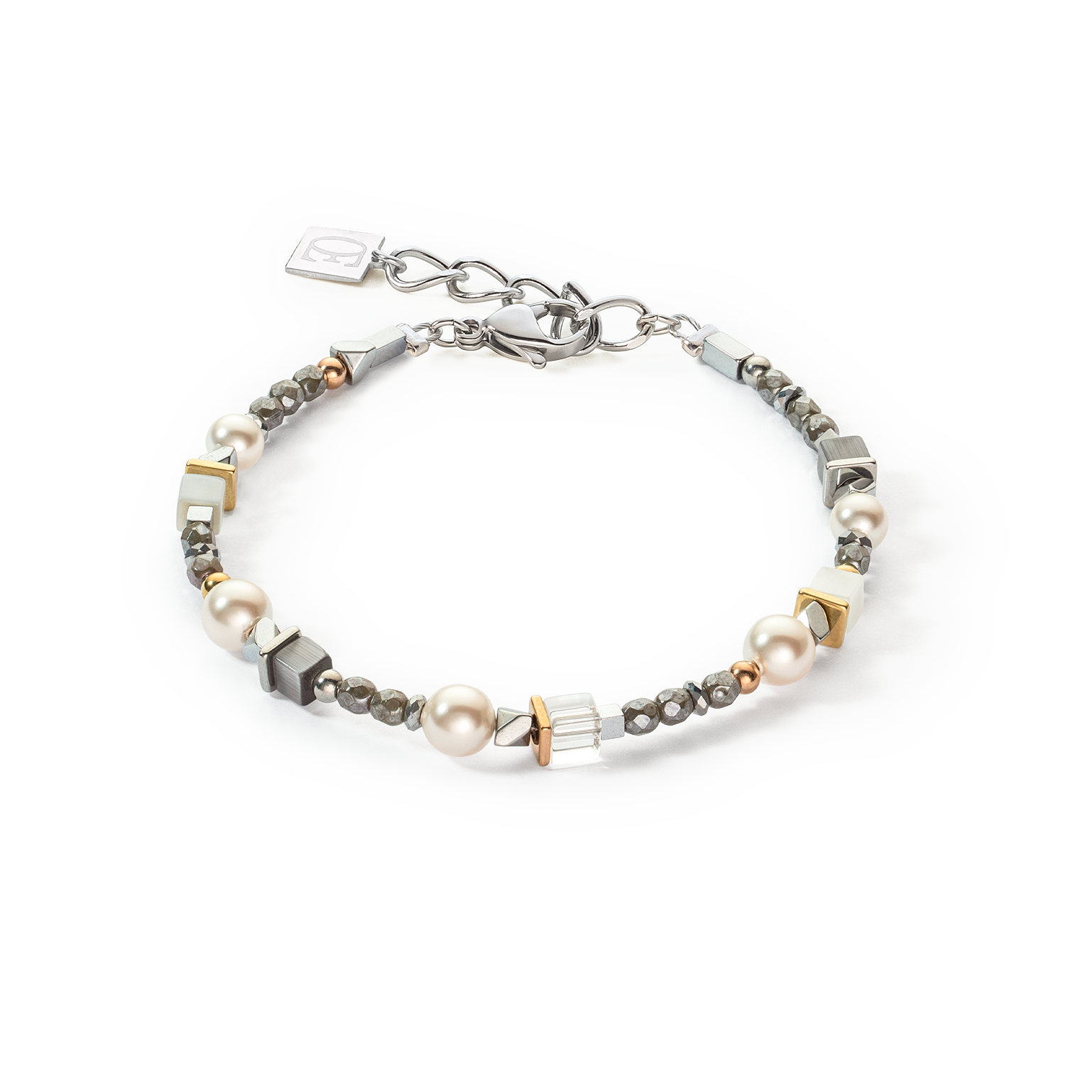 Bracciale Classic Layer argento-grigio