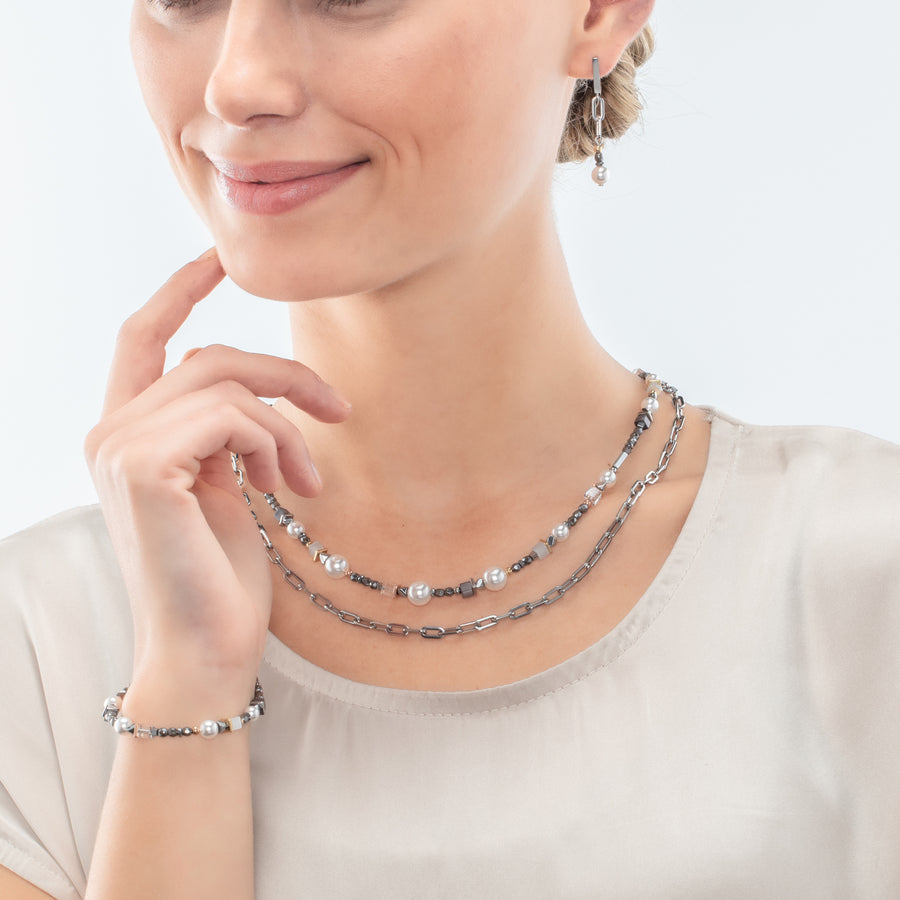 Bracciale Classic Layer argento-grigio