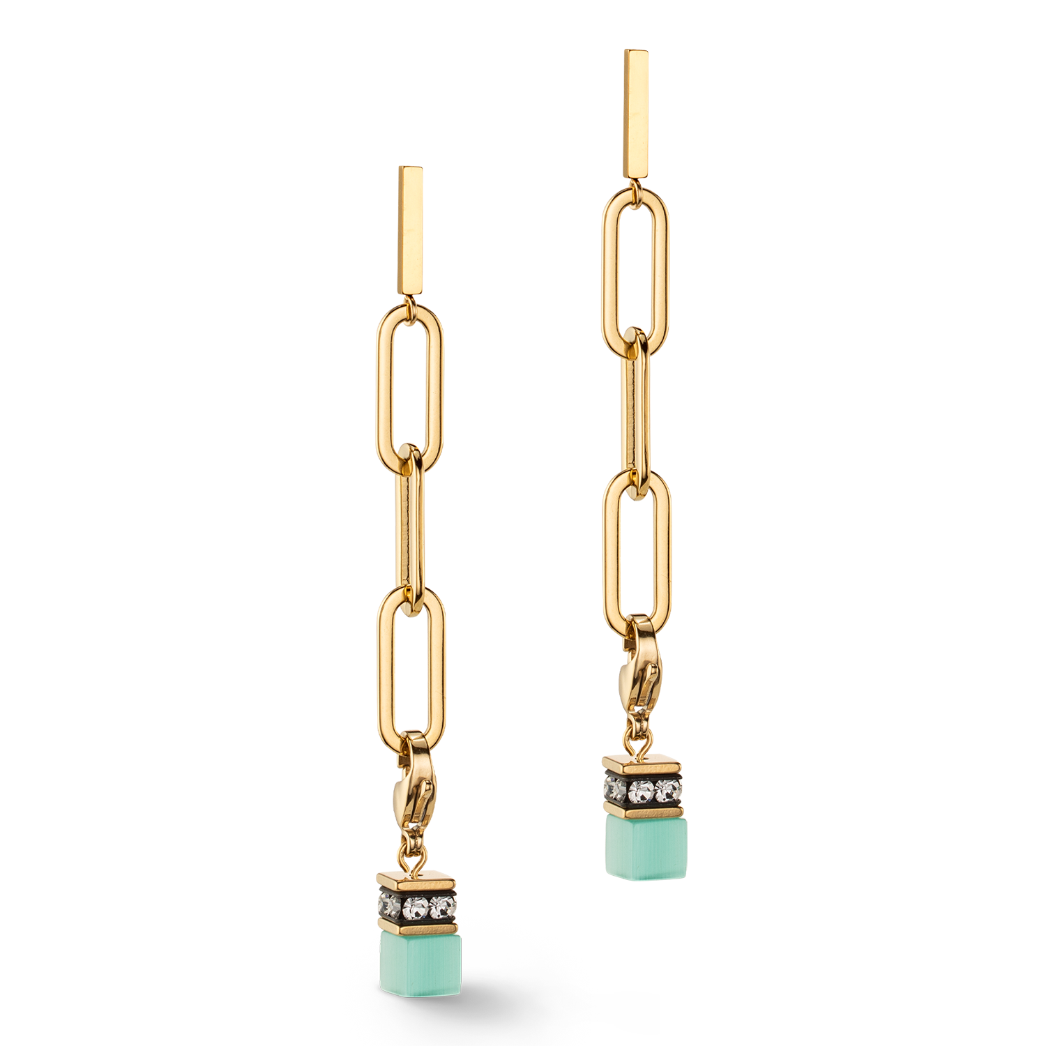 Orecchini Happy Iconic Cube Charms oro-pastello