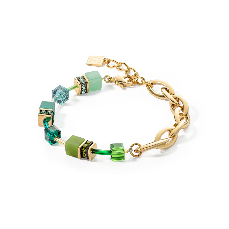 Bracciale GeoCUBE® Festive Layer oro-verde