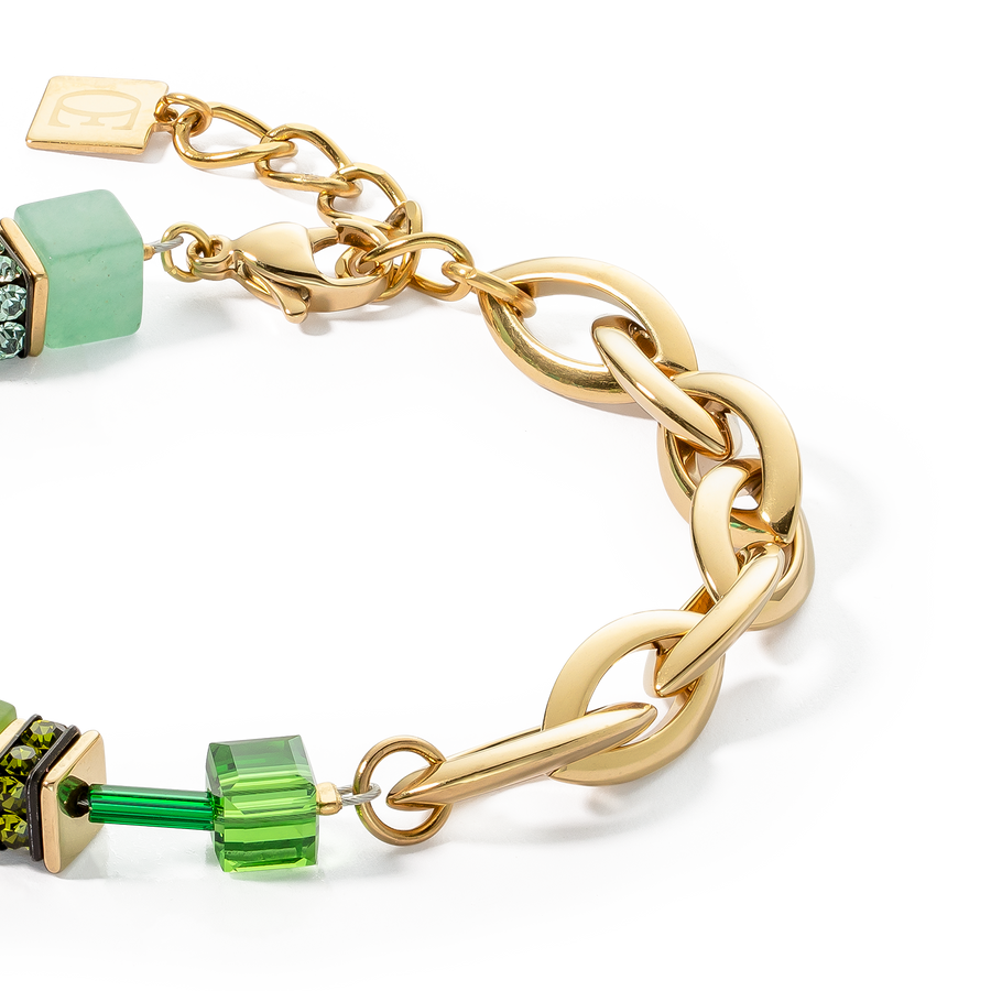 Bracciale GeoCUBE® Festive Layer oro-verde