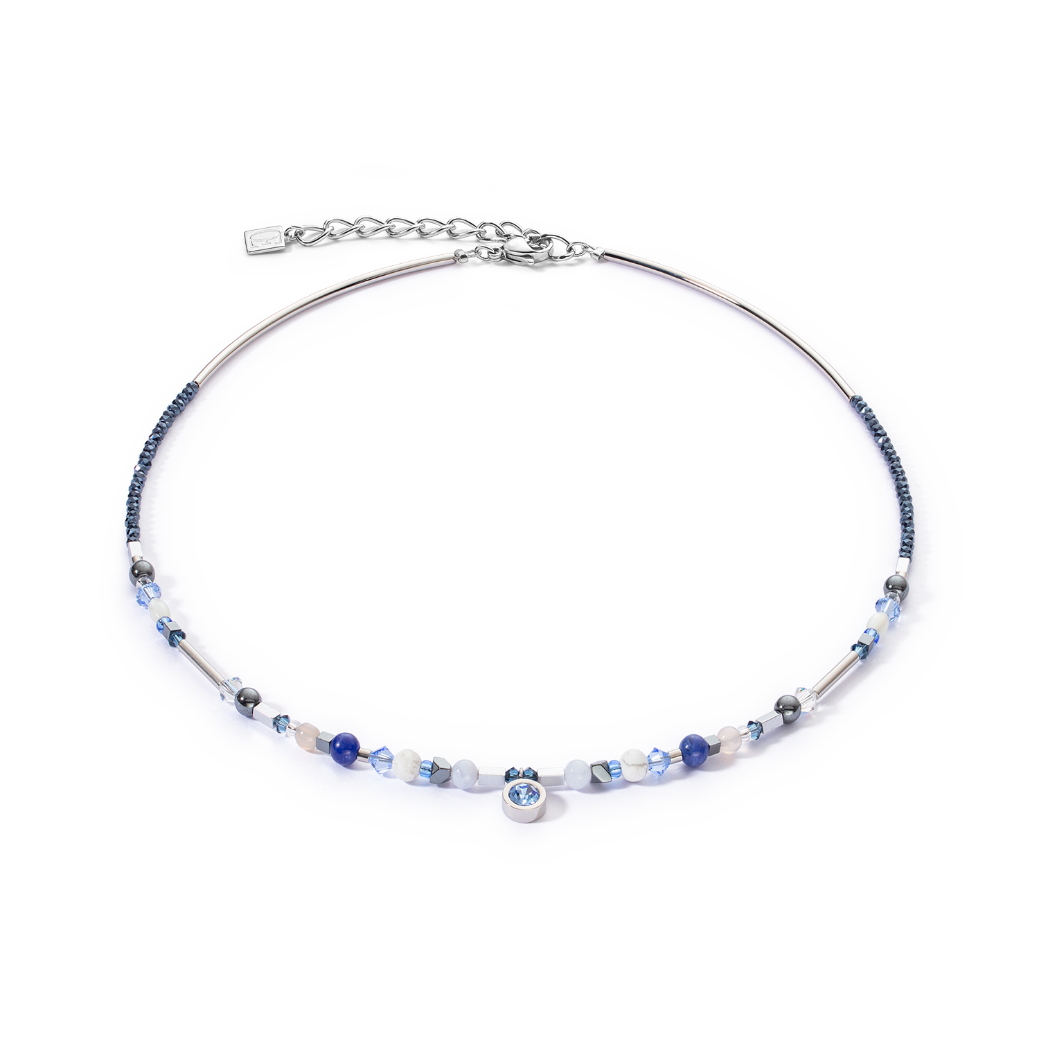 Collana Sparkling Dot Pietre Preziose blu