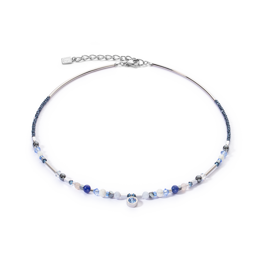 Collana Sparkling Dot Pietre Preziose blu