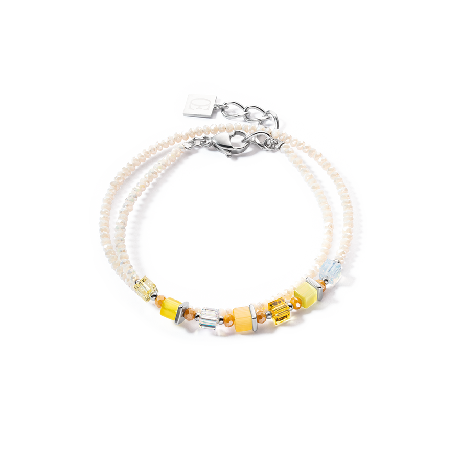 Joyful Colours Wrap bracciale argento giallo