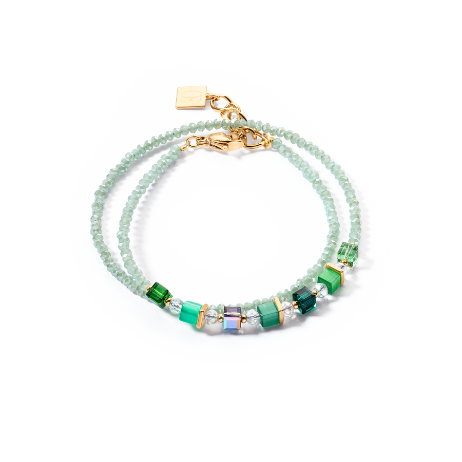 Joyful Colours Wrap bracciale oro verde