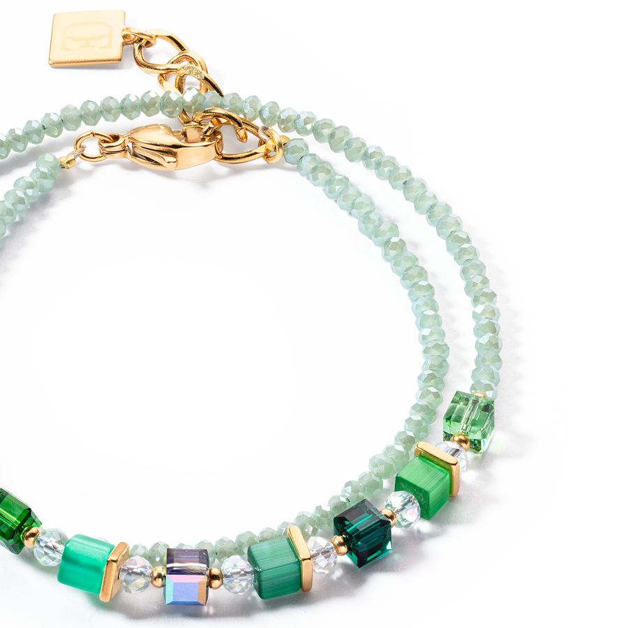 Joyful Colours Wrap bracciale oro verde