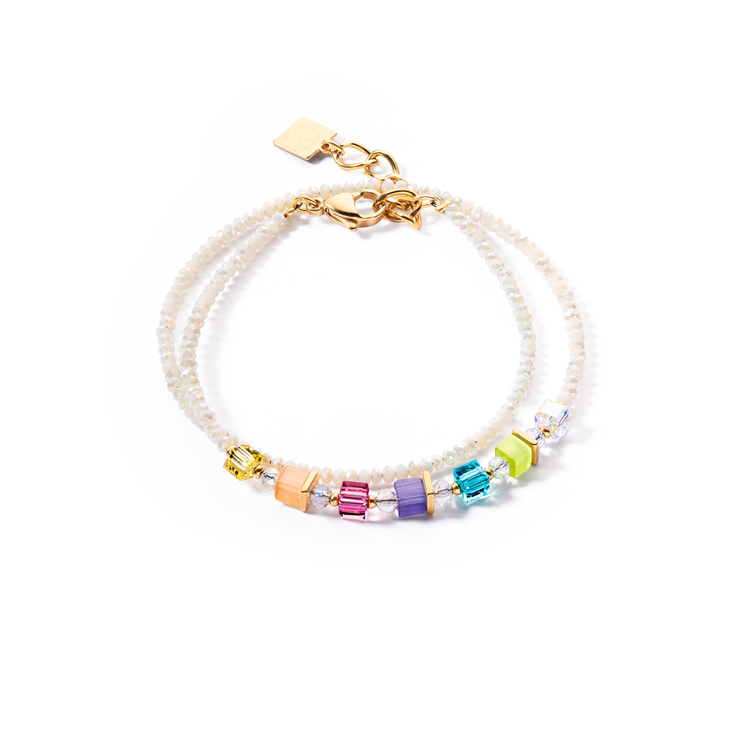 Joyful Colours Wrap bracciale oro rainbow