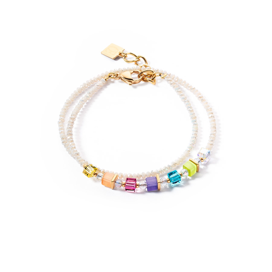 Joyful Colours Wrap bracciale oro rainbow