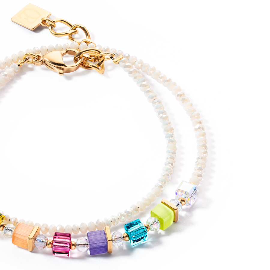 Joyful Colours Wrap bracciale oro rainbow