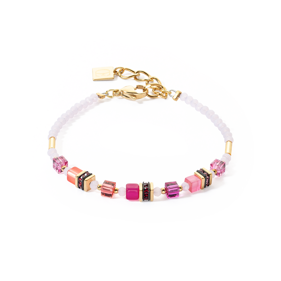 Bracciale Mini Cubes Magenta