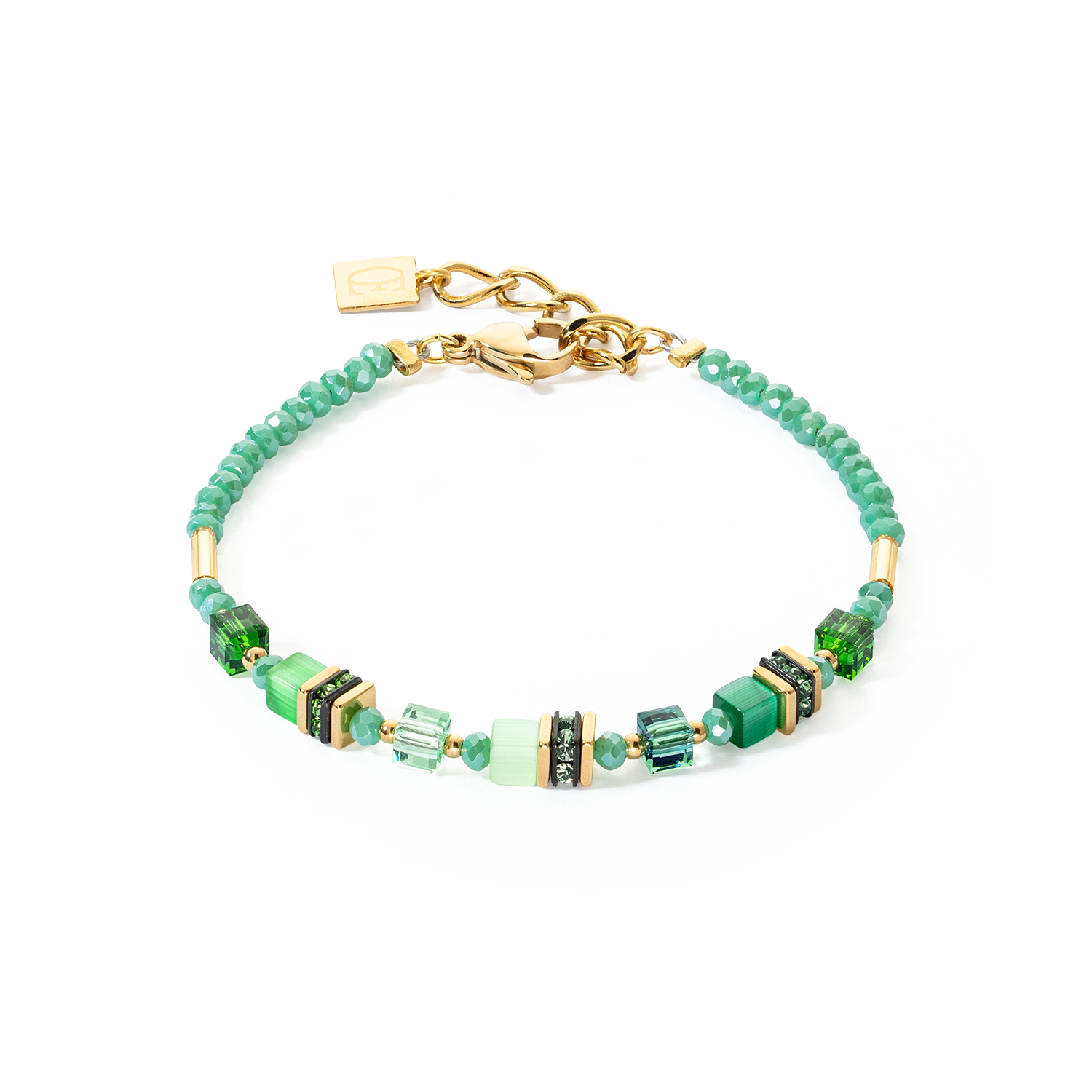 Bracciale Mini Cubes verde