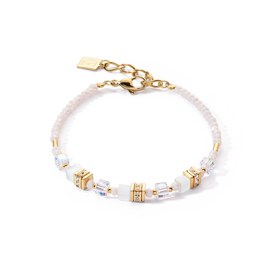 Bracciale Mini Cubes oro-bianco