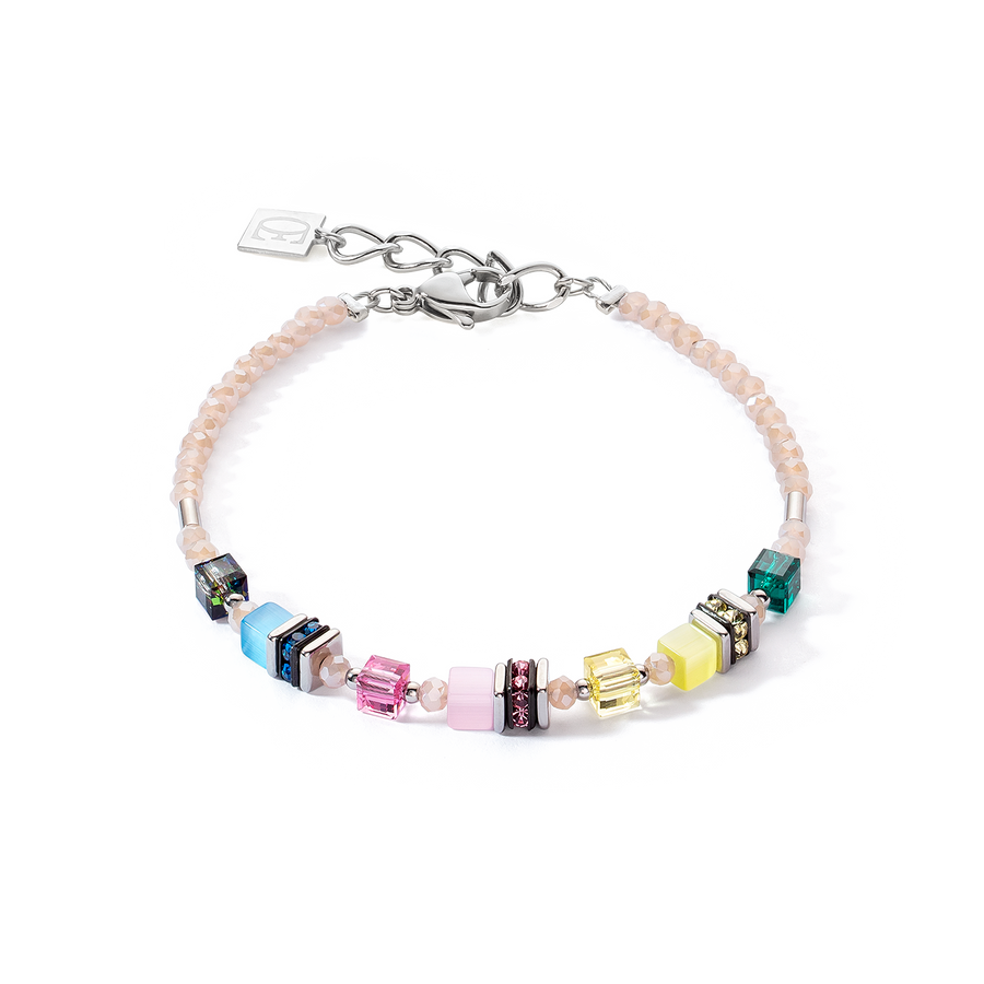 Bracciale Mini Cubes multicolor pastello