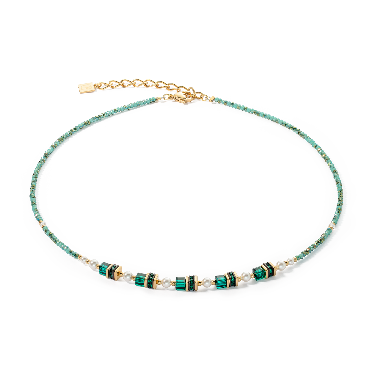 Collana Sparkling Princess oro-verde