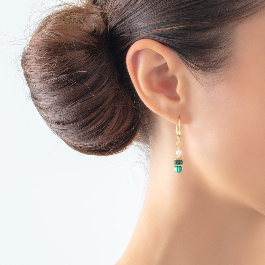 Orecchini Sparkling Princess oro-verde