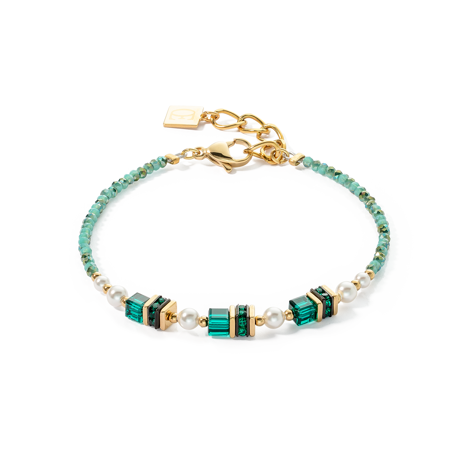 Bracciale Sparkling Princess oro-verde