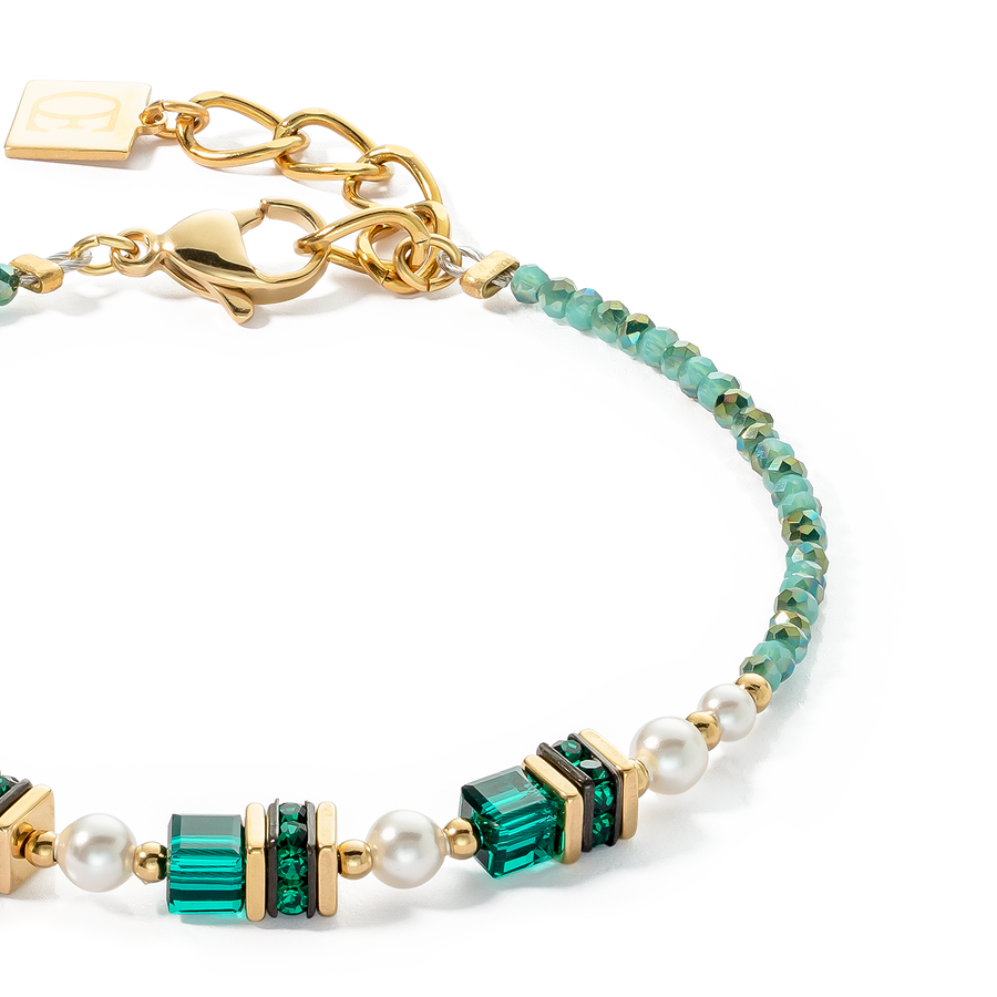 Bracciale Sparkling Princess oro-verde