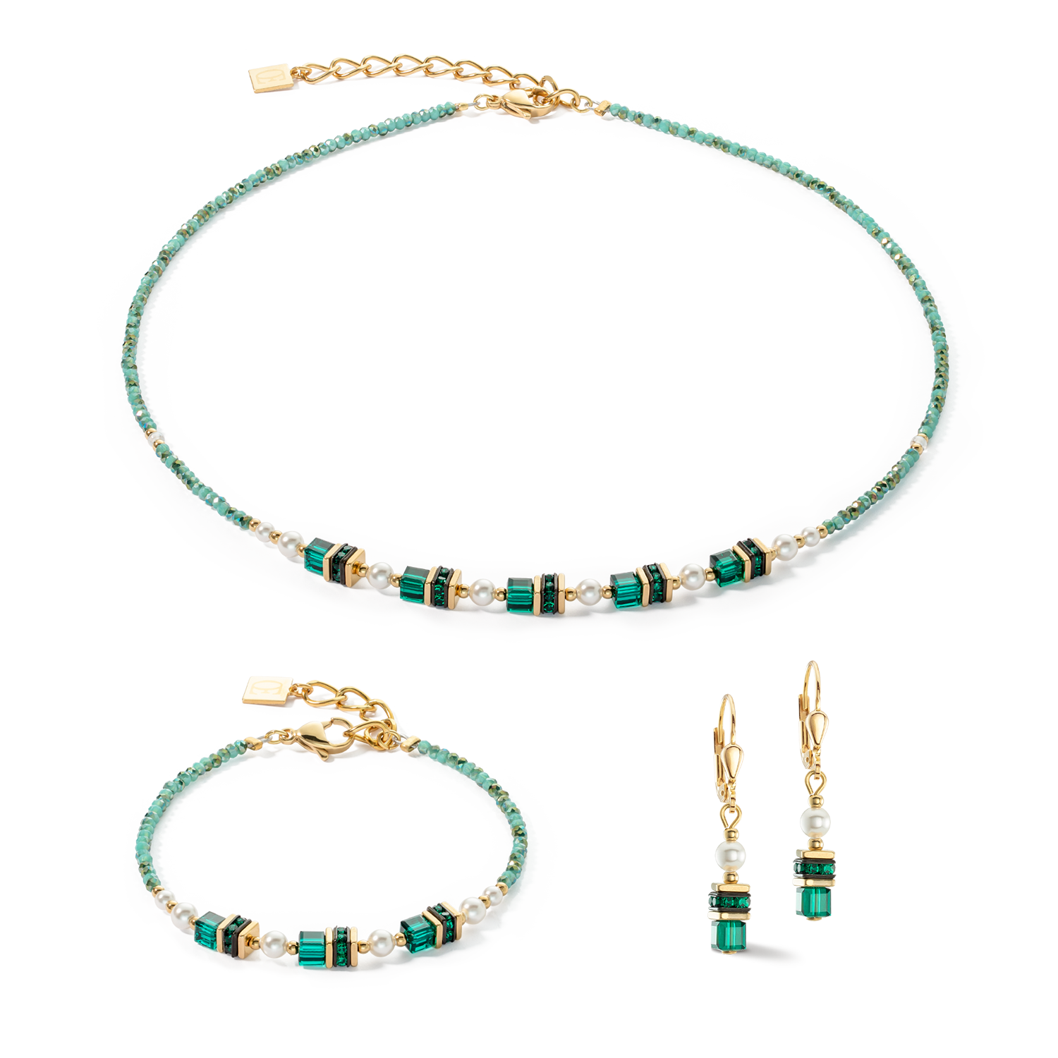 Bracciale Sparkling Princess oro-verde