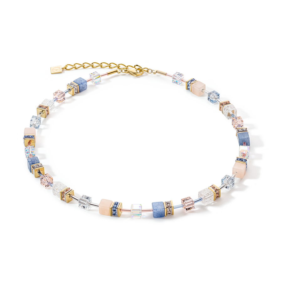 Collana GeoCUBE® Iconic Precious blu chiaro