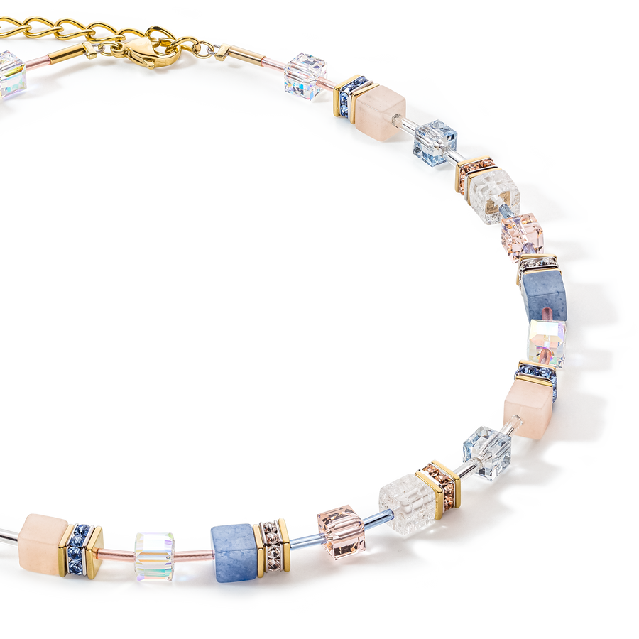 Collana GeoCUBE® Iconic Precious blu chiaro