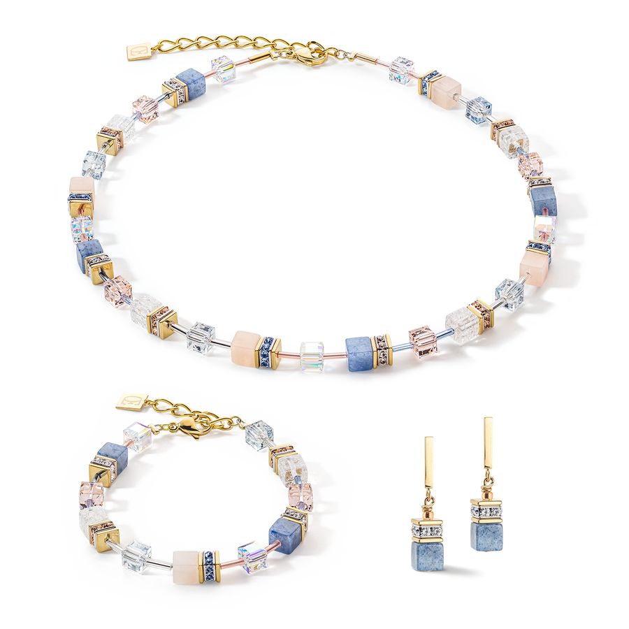 Collana GeoCUBE® Iconic Precious blu chiaro