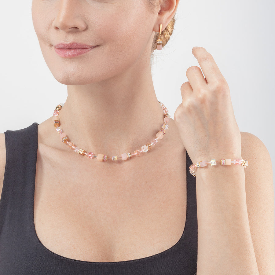 Collana GeoCUBE® Iconic Precious rosa chiaro
