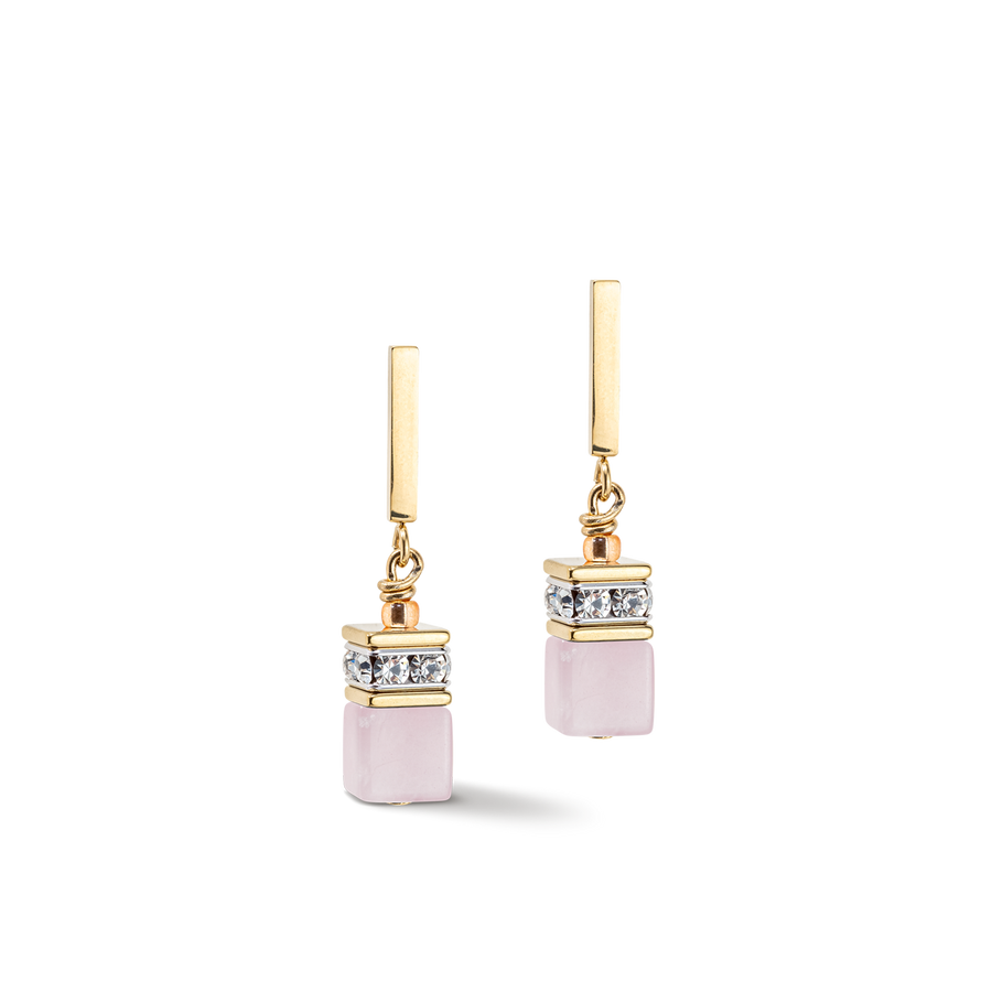 Orecchini GeoCUBE® Iconic Precious rosa chiaro