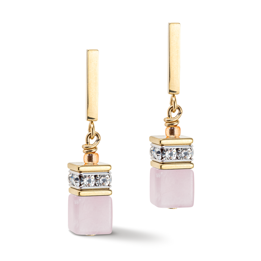 Orecchini GeoCUBE® Iconic Precious rosa chiaro