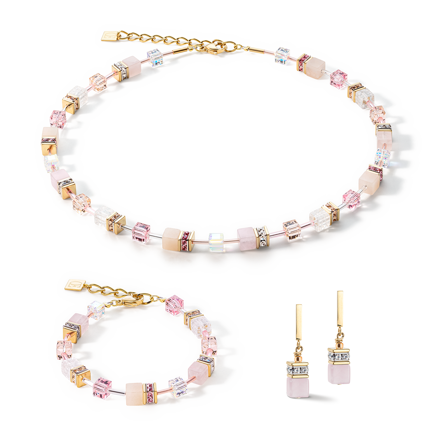 Bracciale GeoCUBE® Iconic Precious rosa chiaro