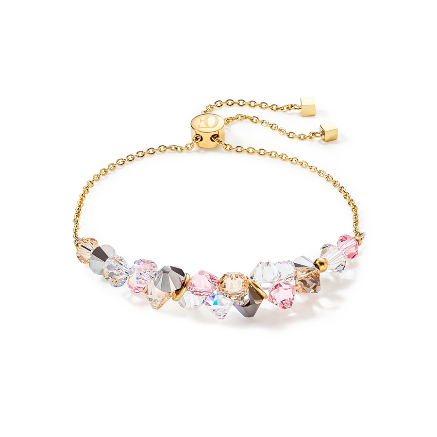 Bracciale Dancing Crystals oro rosa chiaro