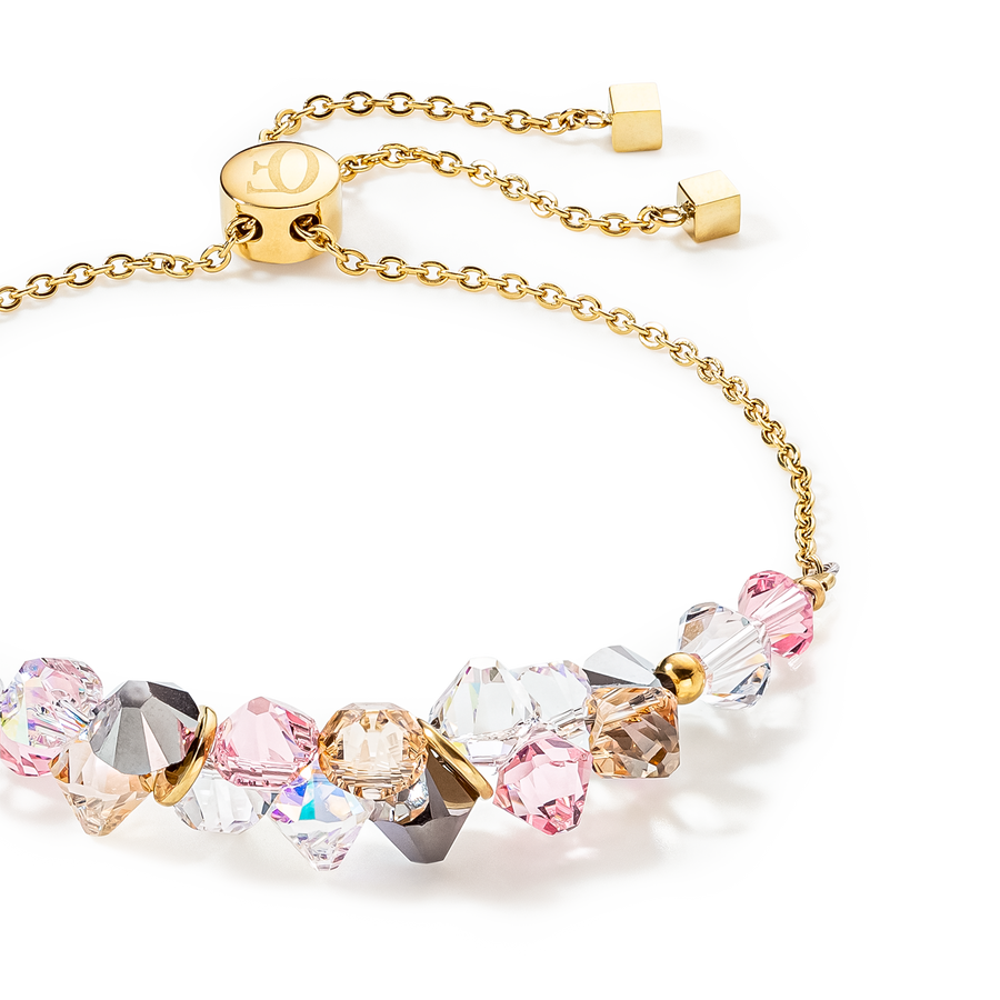 Bracciale Dancing Crystals oro rosa chiaro