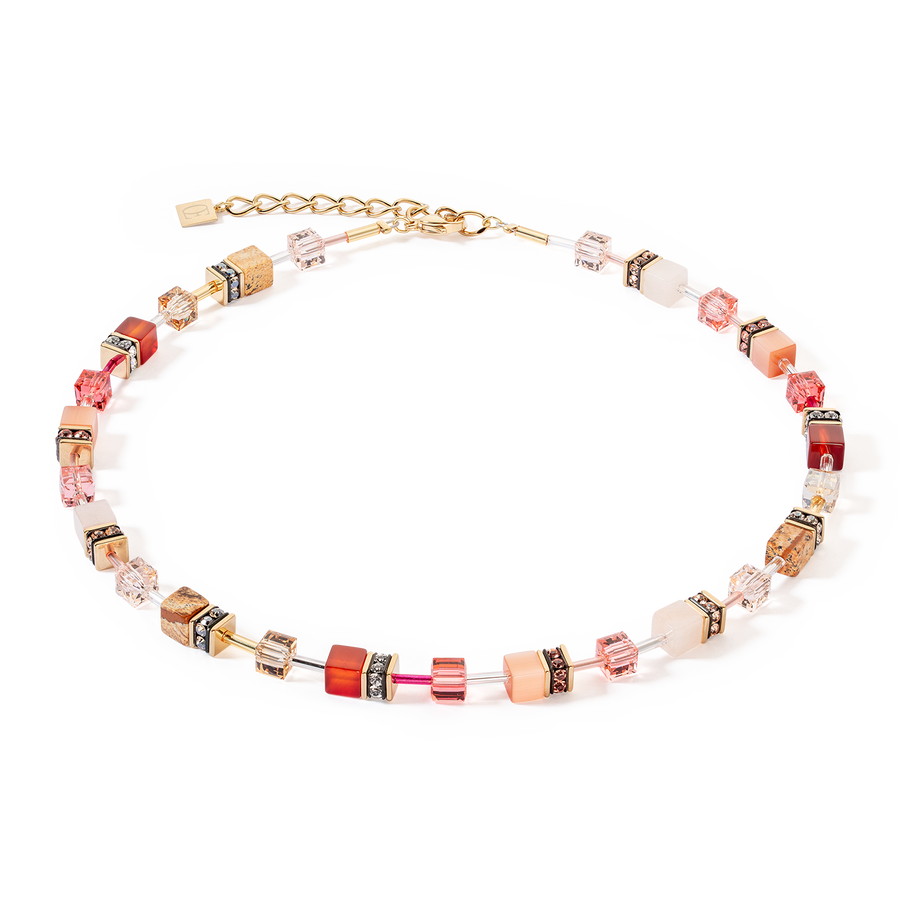 Collana GeoCUBE® Iconic Precious rosso-beige