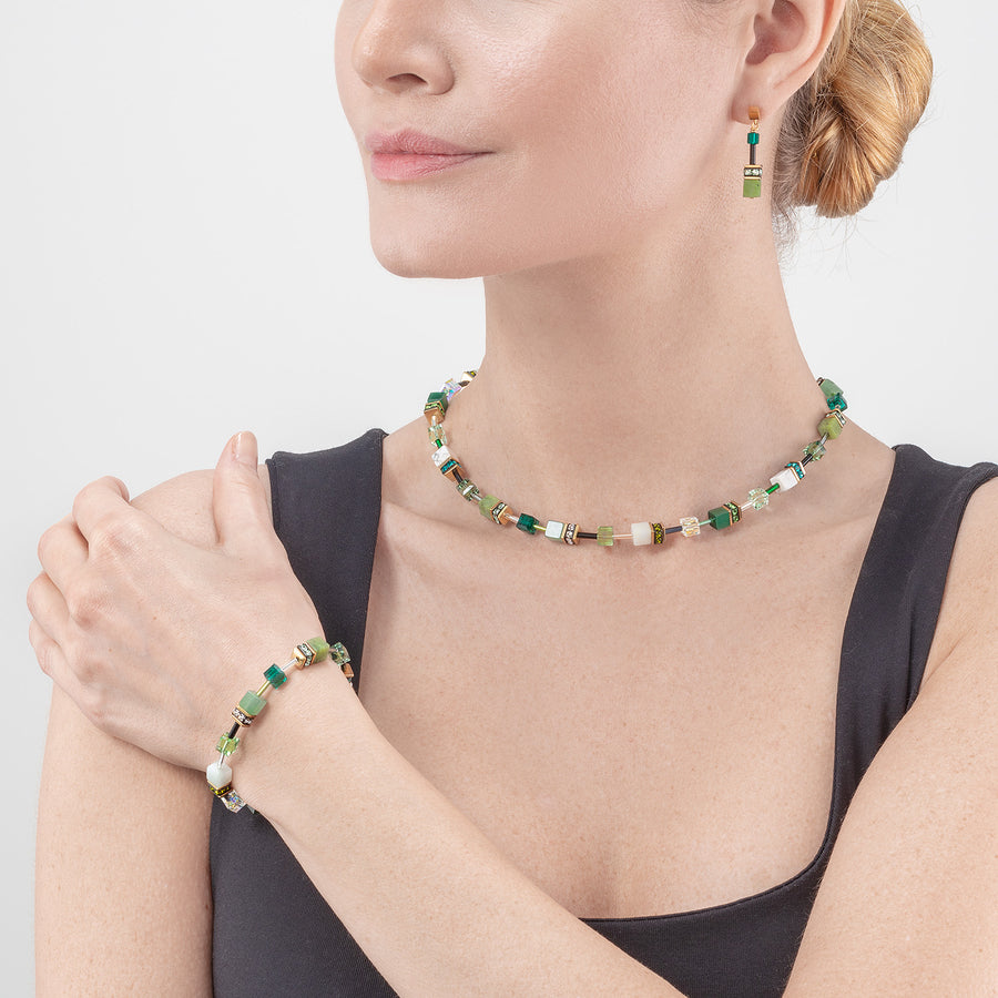 Collana GeoCUBE® Iconic Precious verde