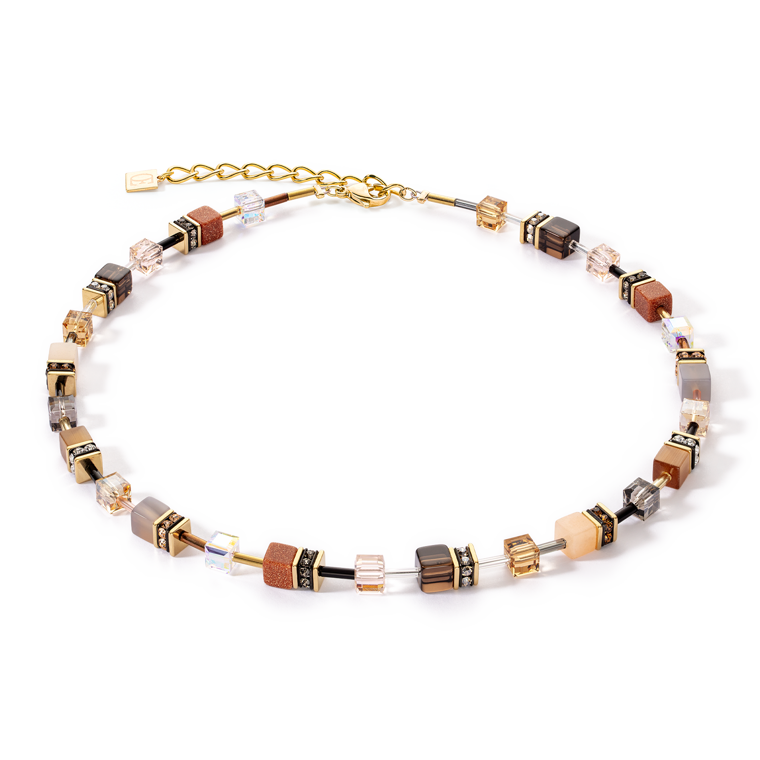 Collana GeoCUBE® Iconic Precious marrone