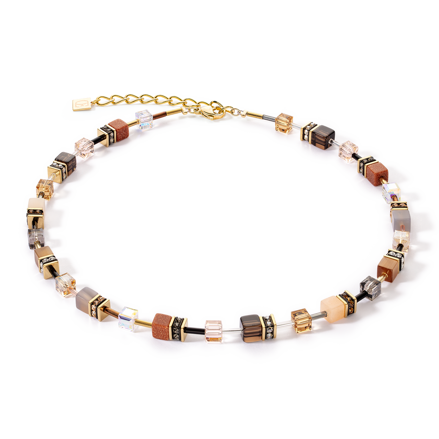 Collana GeoCUBE® Iconic Precious marrone